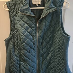 Adrienne Vittadini Women's Quilted Vest - Blue